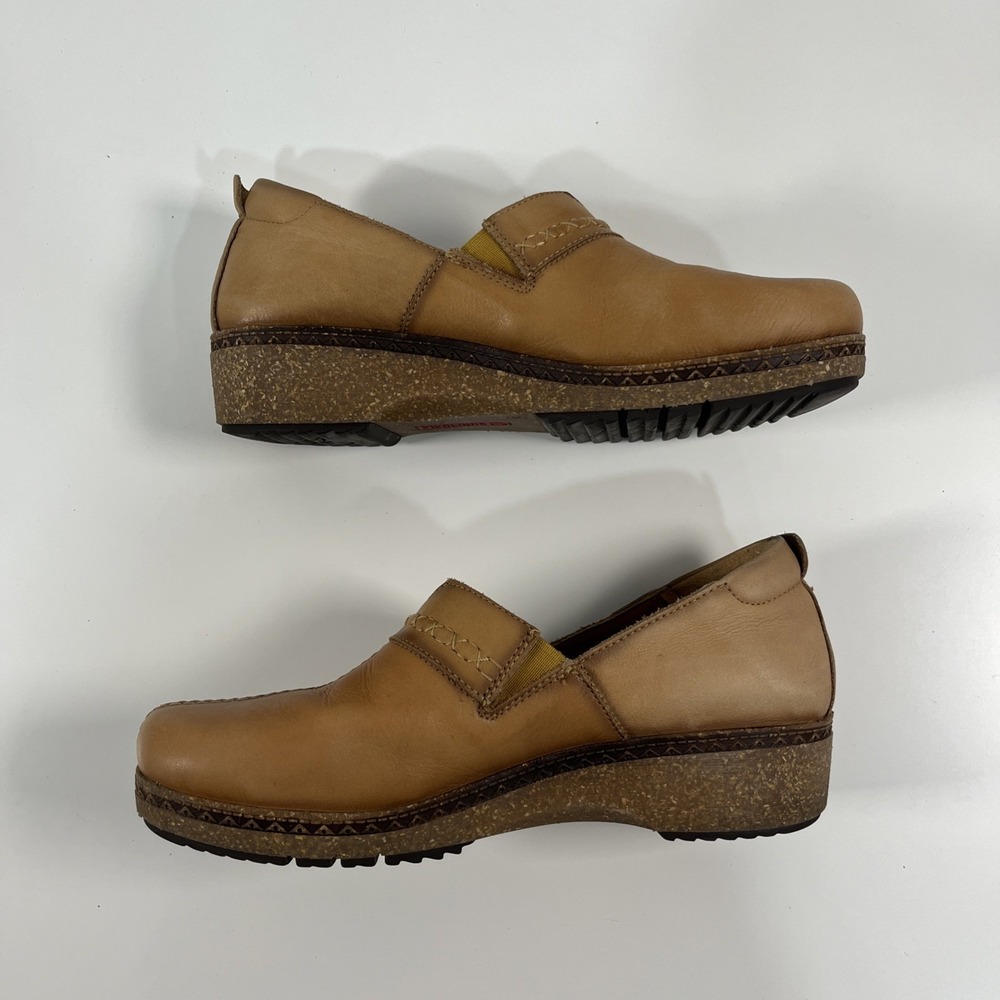 Women's Pikolinos Granada Tan Camel Leather Clog Shoes Women's Size EU38 US7.5/8 - Picture 2 of 11
